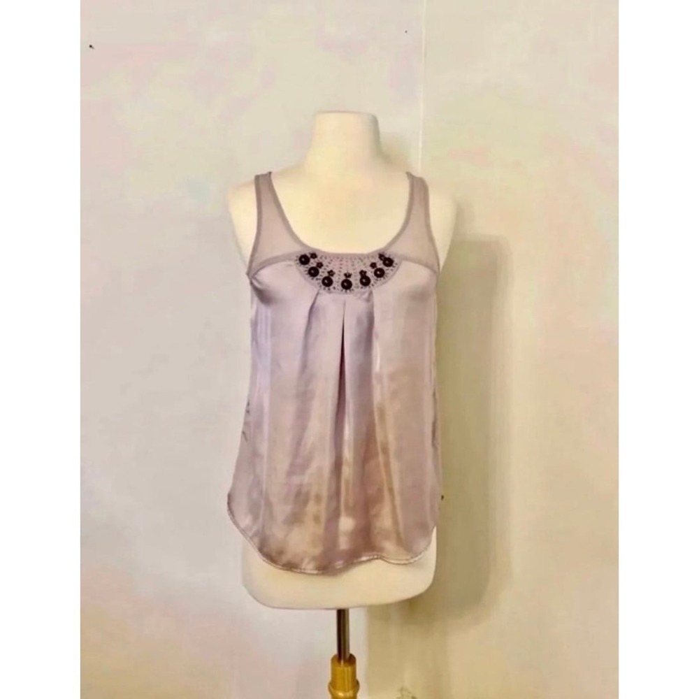 Express‎ Sleeveless Beaded Blouse